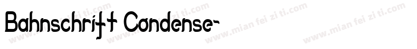 Bahnschrift Condense字体转换